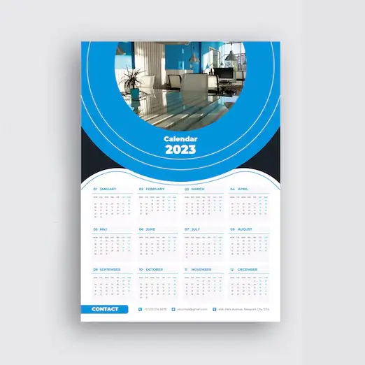 Imagem de Calendário A4 Impressão Digital