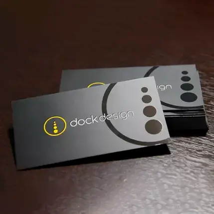 Imagem de Cartão Verniz Localizado Frente e Verso